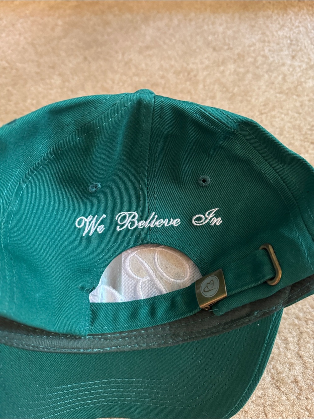 NEW - Roots Emerald Green Script Cap - Picture 2 of 5